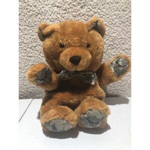 TLJ U. S.  Air Force Camo Stuffed Plush Teddy Bear Reversible Football Bow Tie